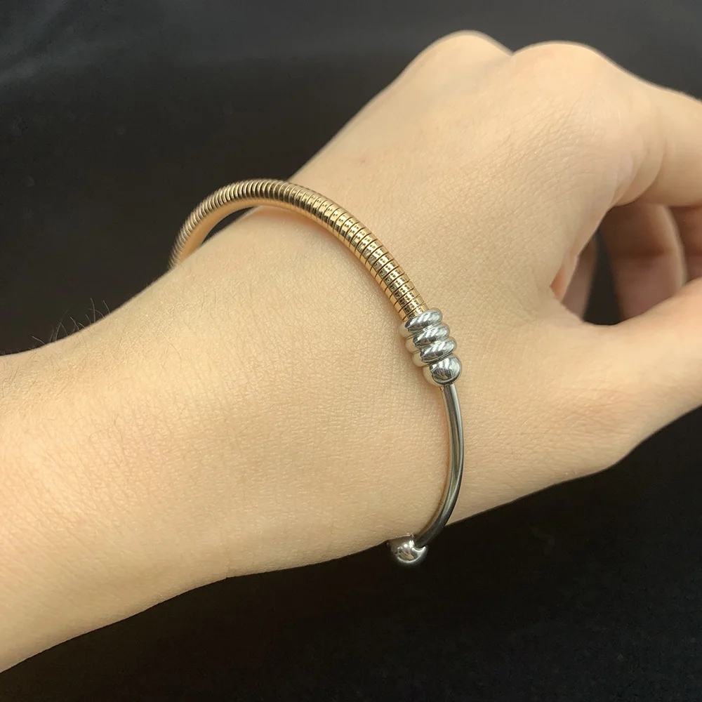 Регулируемые браслеты-манжеты Сетчатые эластичные браслеты из нержавеющей