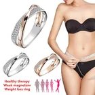 Магнитное кольцо из нержавеющей стали, магнитное кольцо для похудения, инструменты для похудения, фитнес-кольцо для снижения веса, кольцо здоровья