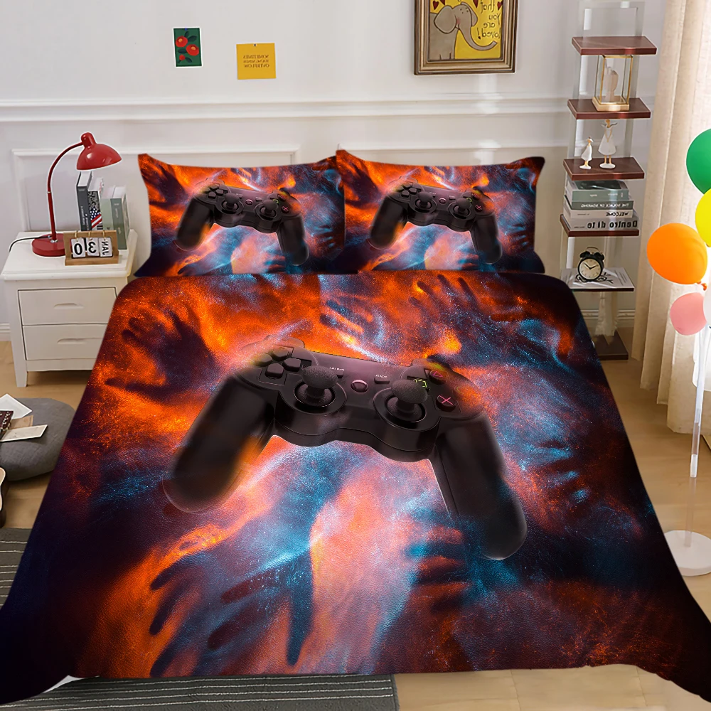 

3D Bedding Set Luxury Gamer Comforter Cover Set Gaming Themed Bedclothes Modern Home Bed Set Home Textile