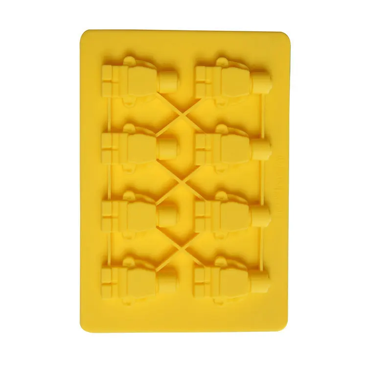 Формы для торта Lego Робот строительные кирпичи силиконовый лоток льда конфеты