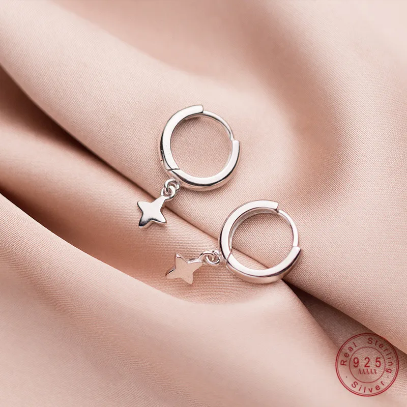 Женские серьги гвоздики из серебра 100% пробы с блестками|Серьги-гвоздики| |