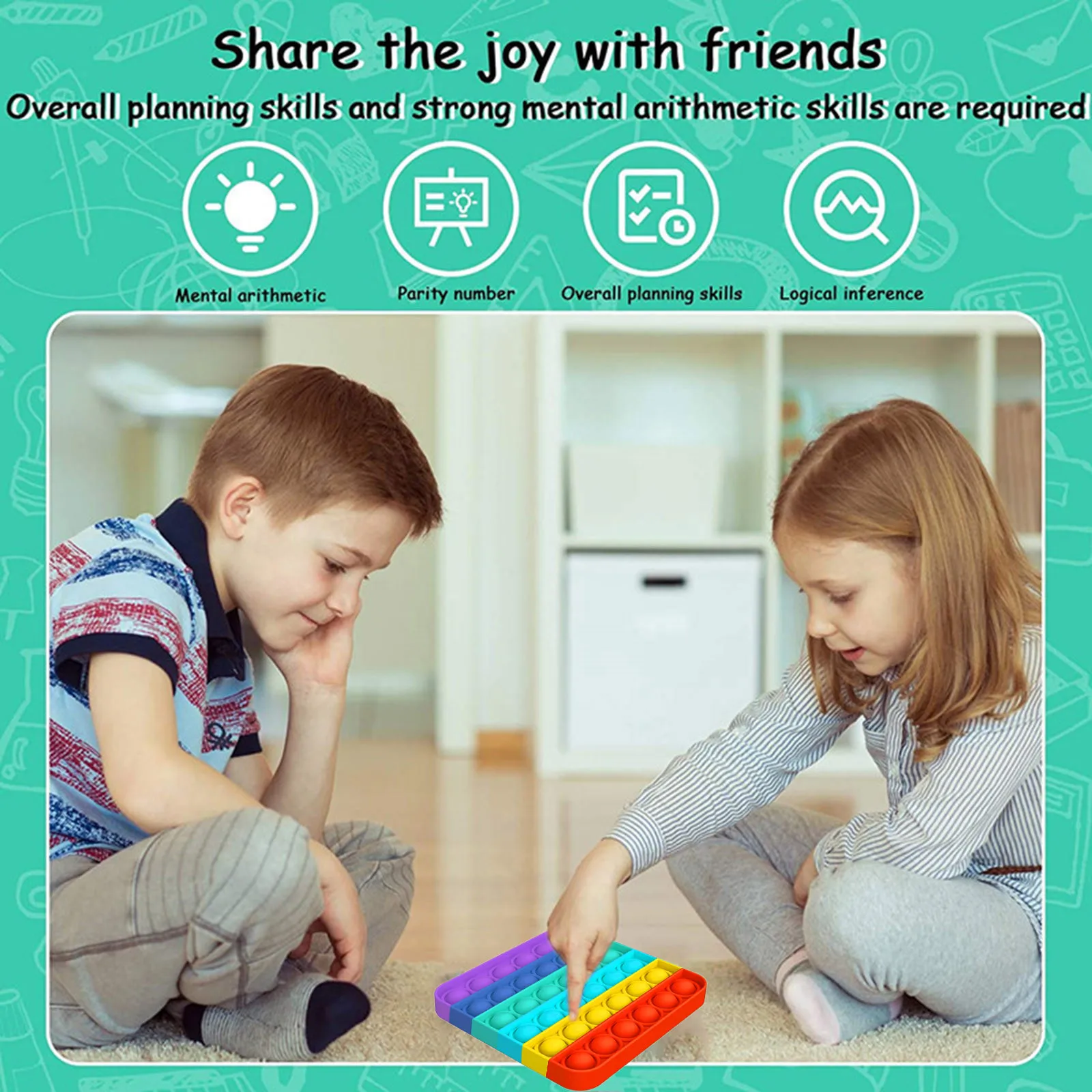 Пузырьки Push It для детей сенсорная игрушка снятия стресса взрослых сжимаемая