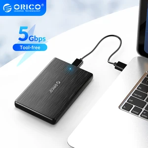 Чехол ORICO для жесткого диска 3,0 дюйма, USB 3,0-SATA 2,5, поддержка футляр для внешнего жесткого диска UASP, подключенный к ПК, ноутбуку, PS4
