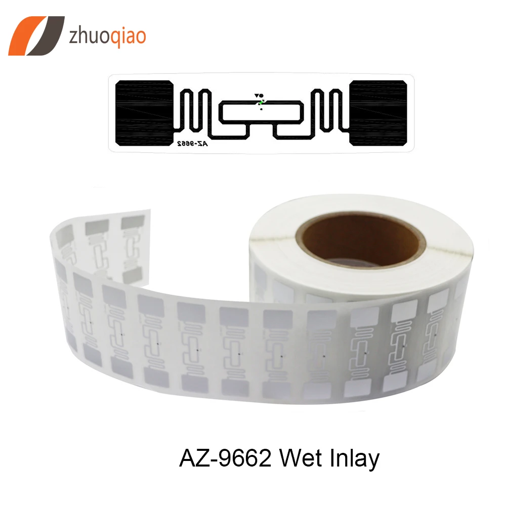 NJZQ Лидер продаж 860-960 МГц дальний UHF Клей Alien H3 RFID Метка/мокрое лакирование