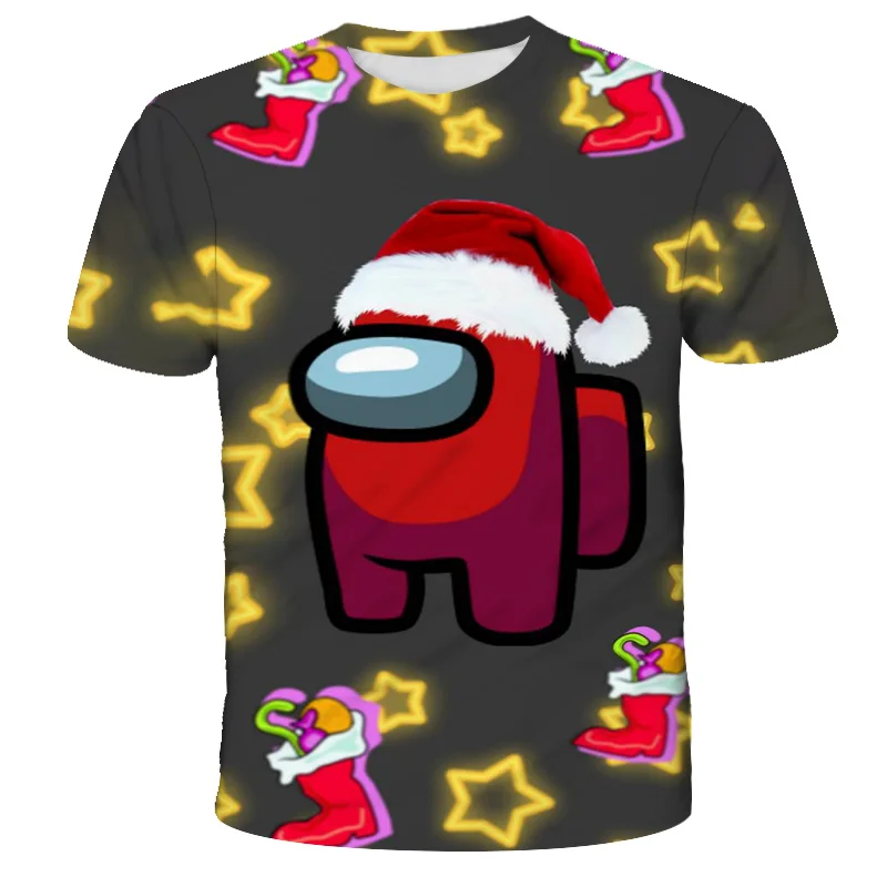 

Amongs Kids New 3D T-Shirt Print Girls Funny Clothes Boys Costume Children 2021 Summer Tops Hot Game Kids Clothes Baby Tshirts