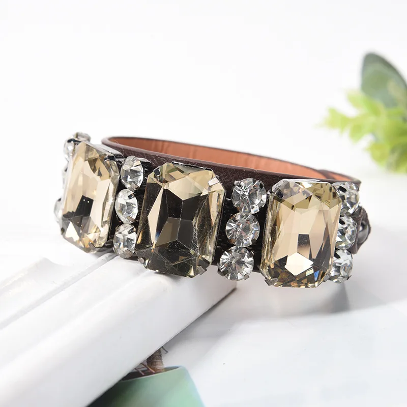 TOTABC Панк ювелирные изделия кожаный браслет готические Высокая чувствительность