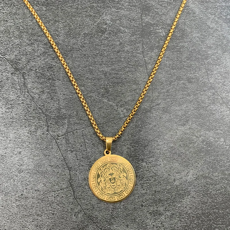 Кулон Медуза дутрие греческой мифологии подарочное ожерелье ювелирное изделие