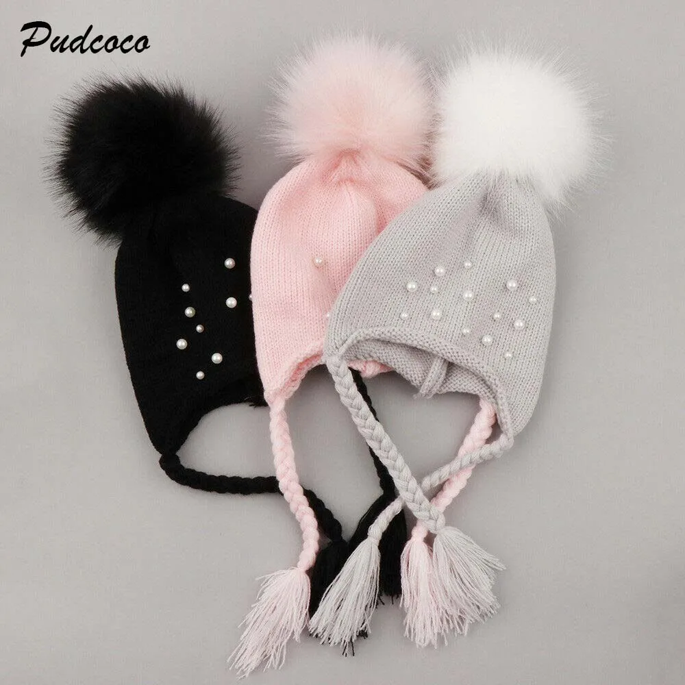 2019 брендовая вязаная Вязаная Шапка-бини для новорожденных мальчиков и девочек