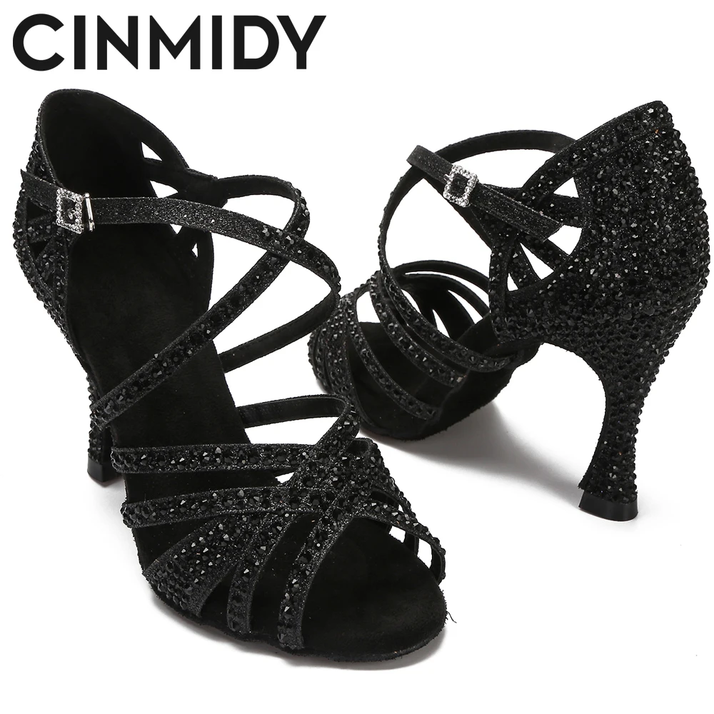 Женские туфли для латиноамериканских танцев CINMIDY обувь с мягкой подошвой сальсы