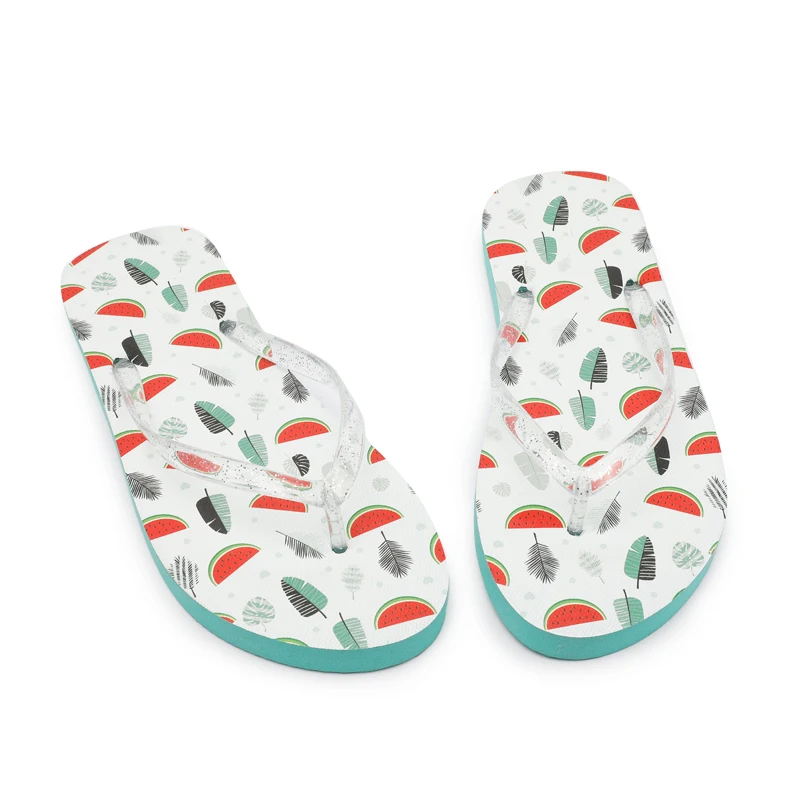 

Ataiwee Kid's Girls Flip Flops, Little/Big Girls Slip On Beach Thong Sandals with Fruit Printed for Younger Older.