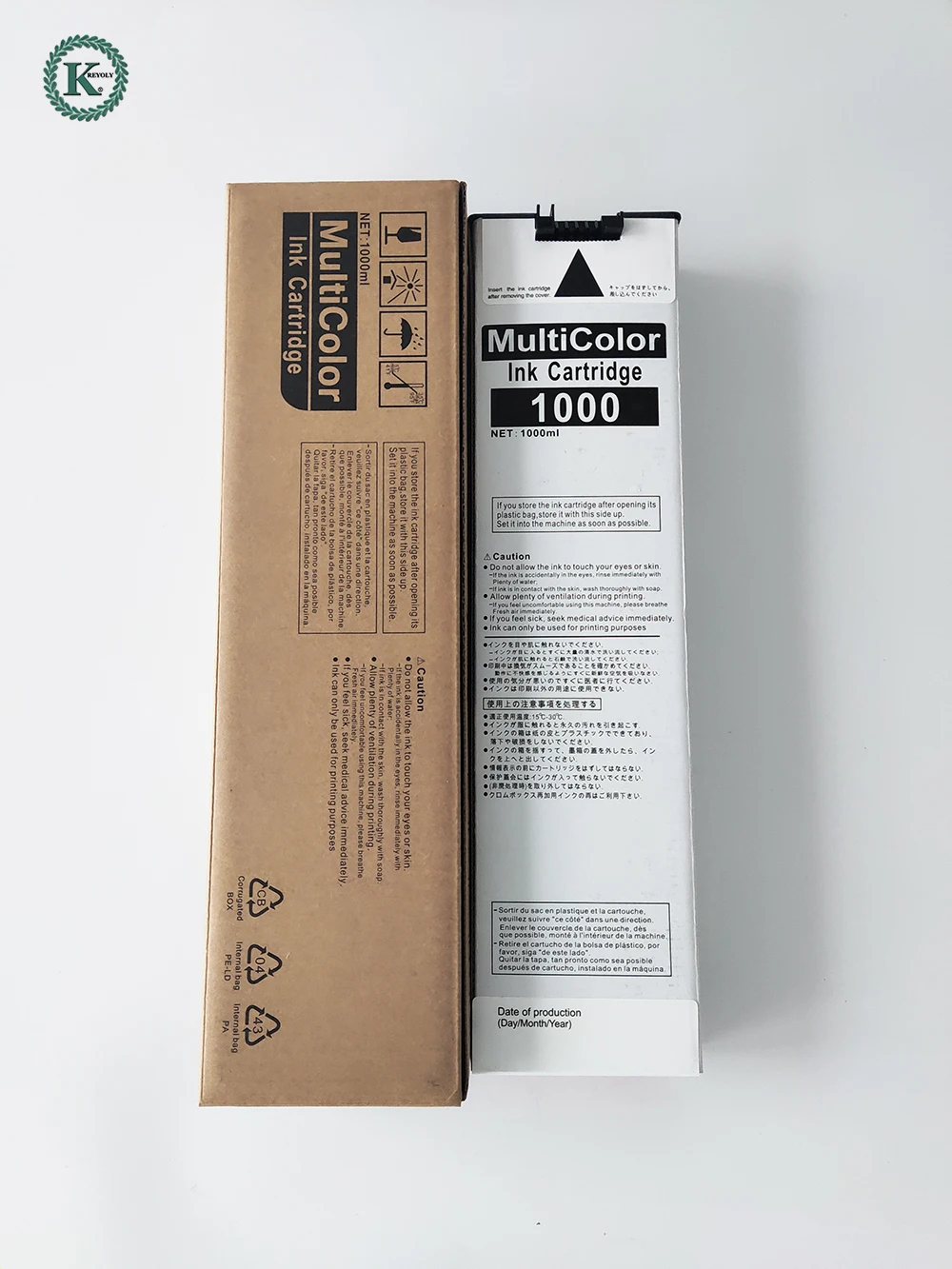 Совместимый Чернильный Картридж для струйного принтера rice comcolor 3110 7110 9110 1000 мл BK C M