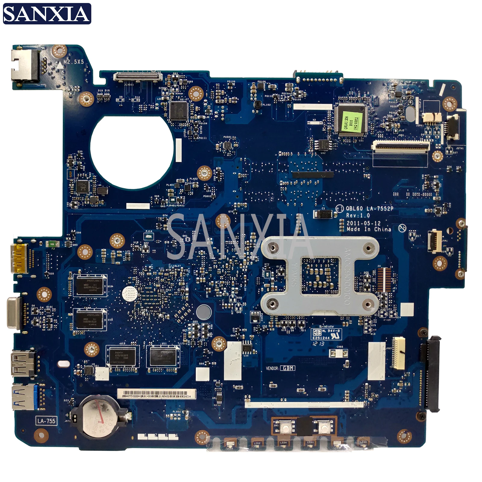 KEFU LA-7552P материнская плата для ноутбука ASUS K53TA K53TK K53T оригинальная материнская плата AMD-видеокарта