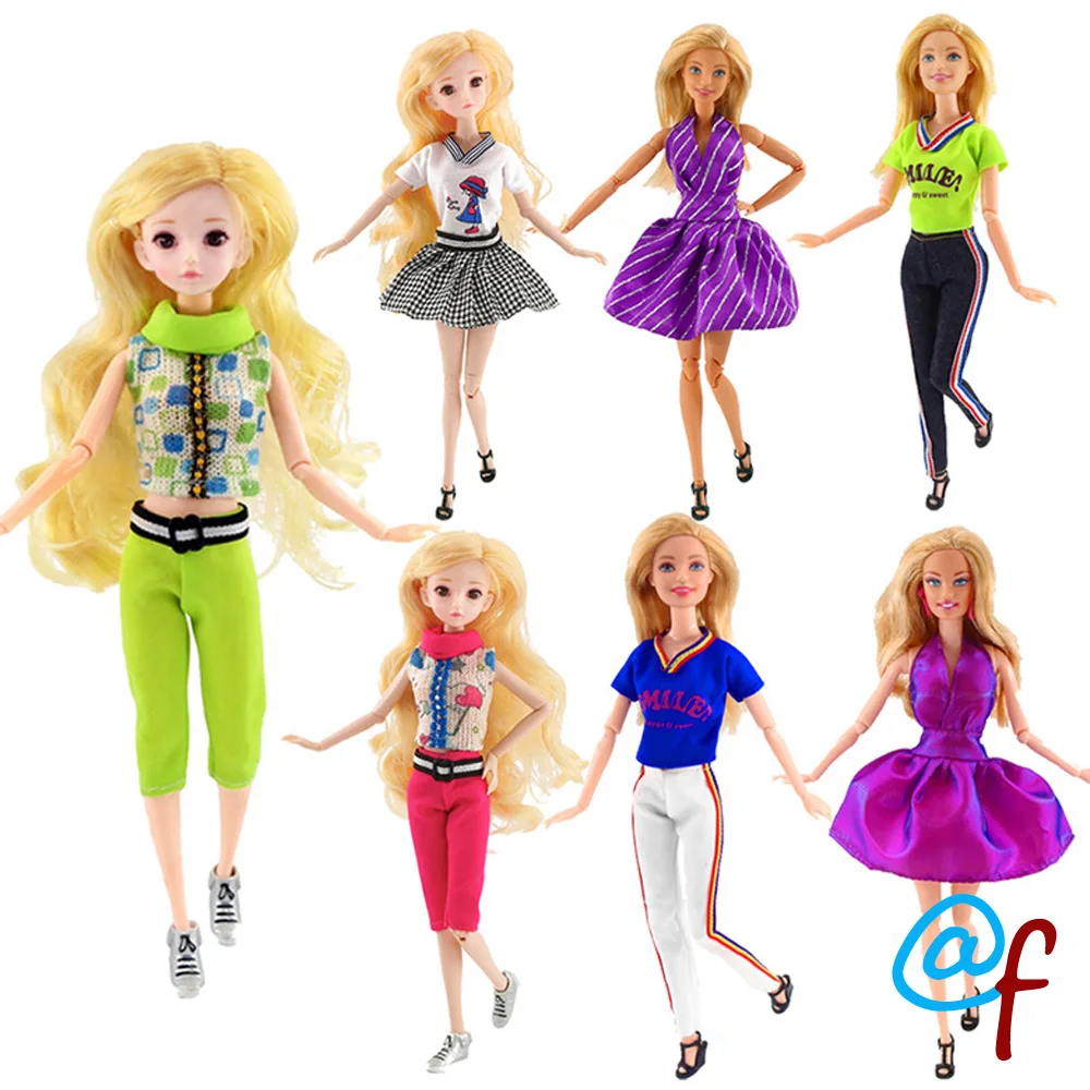 N 6 1 комплект Одежда для кукол девочек сделай сам 1/6 OOAK Beauty Doll's Dress брендовый