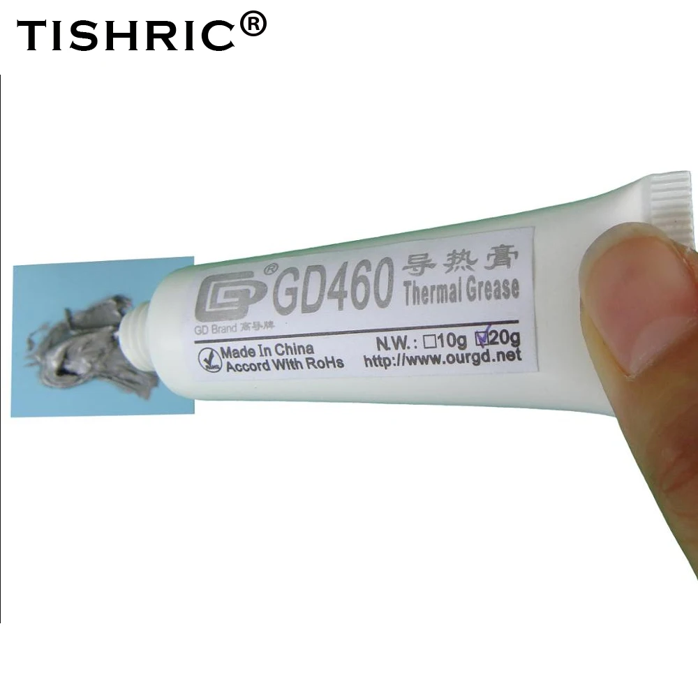 TISHRIC GD460 Thermal Paste for Processors/CPU Cooler/Heatsink/PC Fan/Radiator/Thermal Gasket Grease Hot Melt Adhesive | Компьютеры и