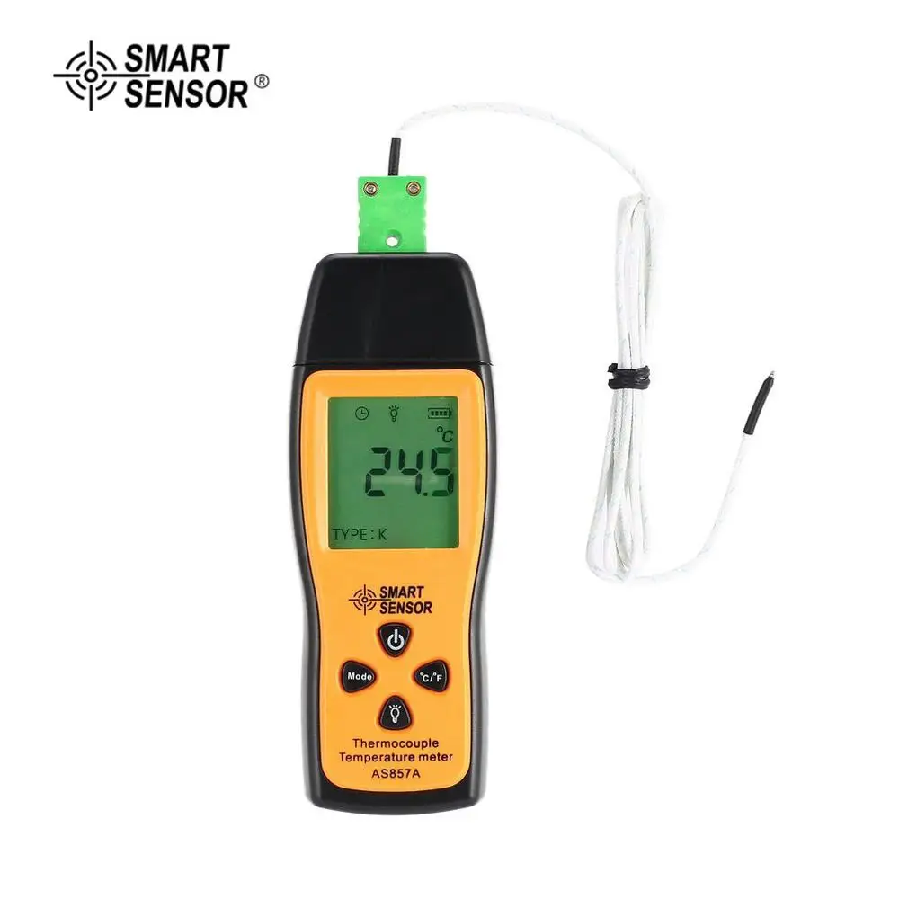 

SMART SENSOR Digital AS857A Thermocouple Thermometer Single-channel Temperature Meter For K-type LCD Poratable Tester