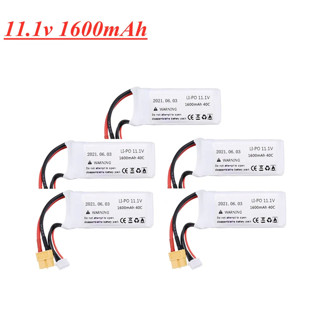 Аккумулятор Lipo 11 1 В 1600 мАч 40C для радиоуправляемых автомобилей самолетов лодок