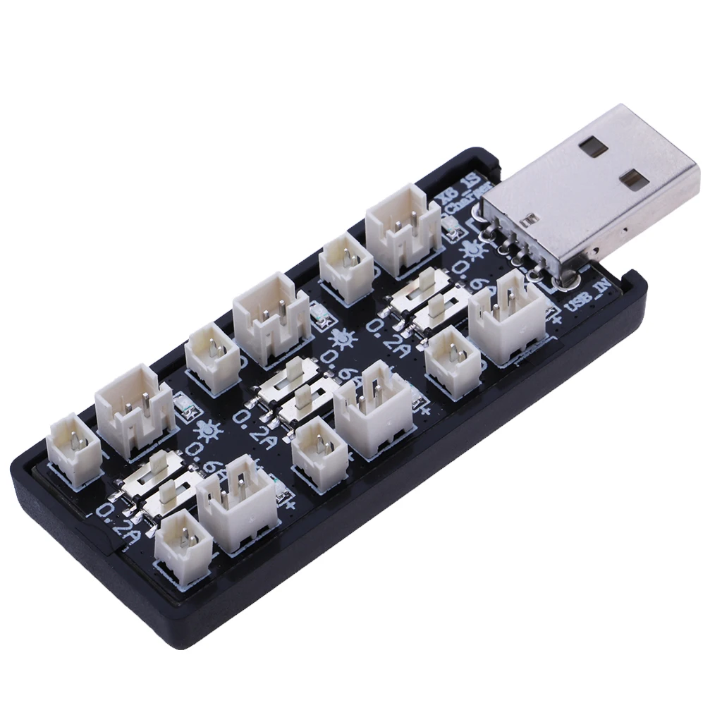 

6CH 1S Lipo Lithium Battery Charger Board USB for Blade Tiny Whoop