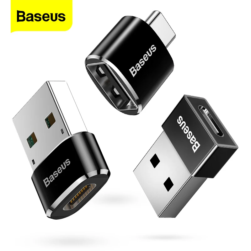 Baseus USB Type C OTG адаптер папа к Micro женские Кабельные конвертеры для Macbook Samsung S10 Huawei c