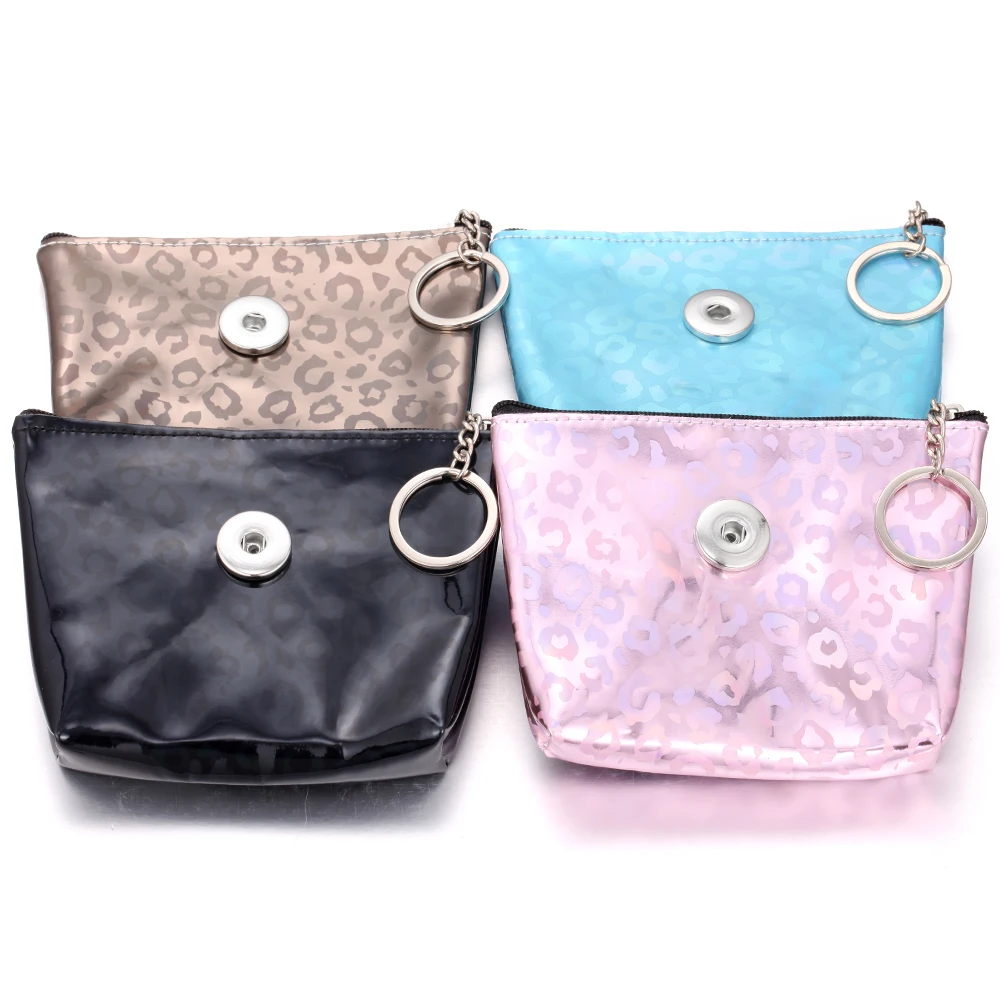 Новейший кожаный кошелек с кнопками для монет маленькие водонепроницаемые сумки