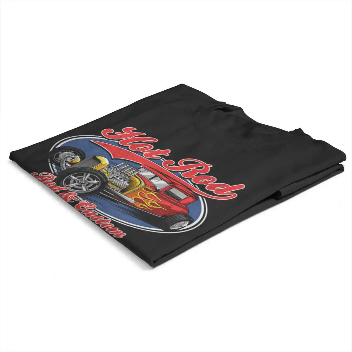Designer Hot Rod Customcar Classic Car Drag Drive Garage Hotrod Muscle T-shirt 100% Cotton Oversized Round Nevk Men Clothing | Мужская
