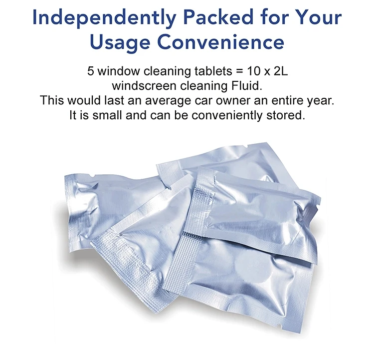 5 шт. многофункциональные таблетки для очистки ветрового стекла шипучий спрей