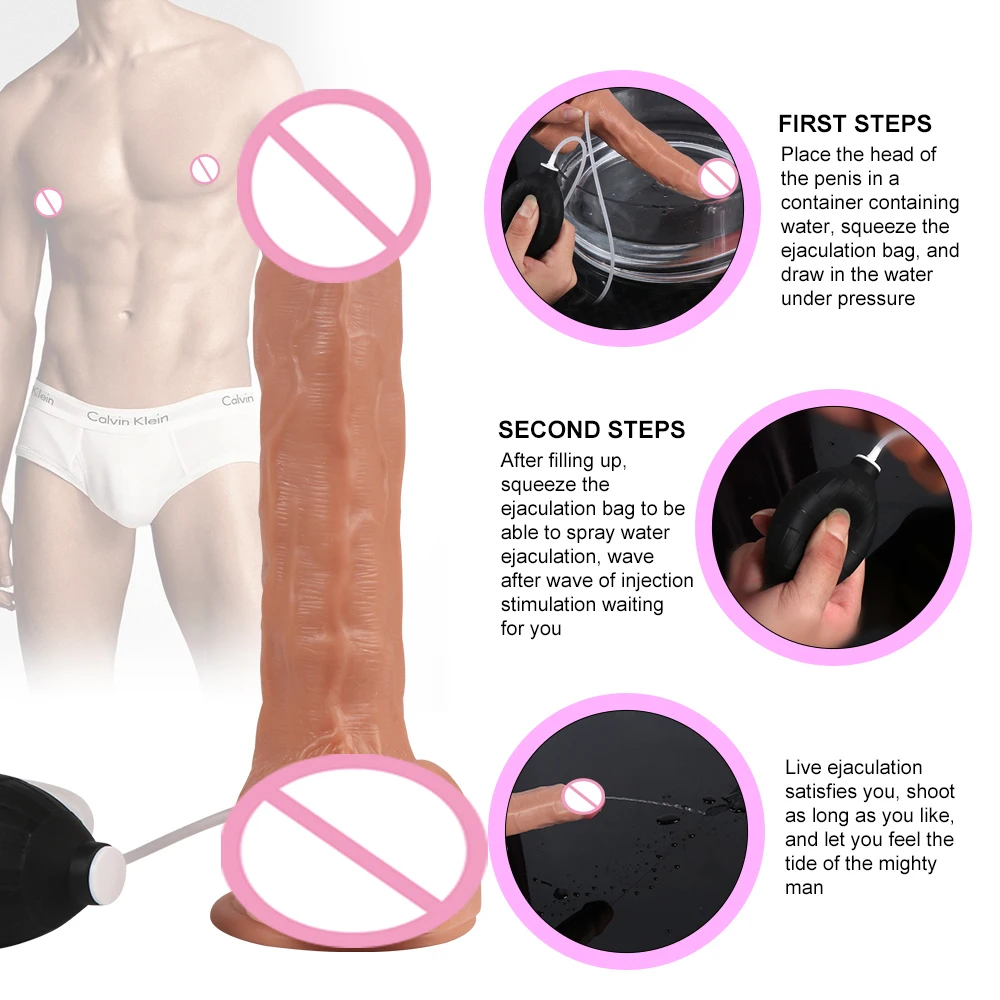 Пенис дилдо фаллоимитатор большой реалистичный огромный страпон эякуляции