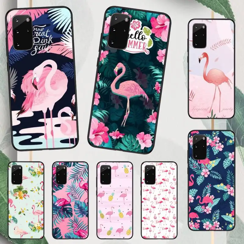 

Fashion Flamingo bired Phone Case For Samsung galaxy A S note 10 12 20 32 40 50 51 52 70 71 72 21 fe s ultra plus
