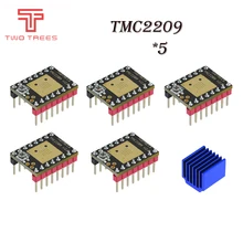 5pcs TMC2209 V2.0 TMC2208 Stepper Motor Driver StepStick 3d Printer Parts 2.5A UART Ultra Silent For SKR V1.3 E3D MKS Robin Nano