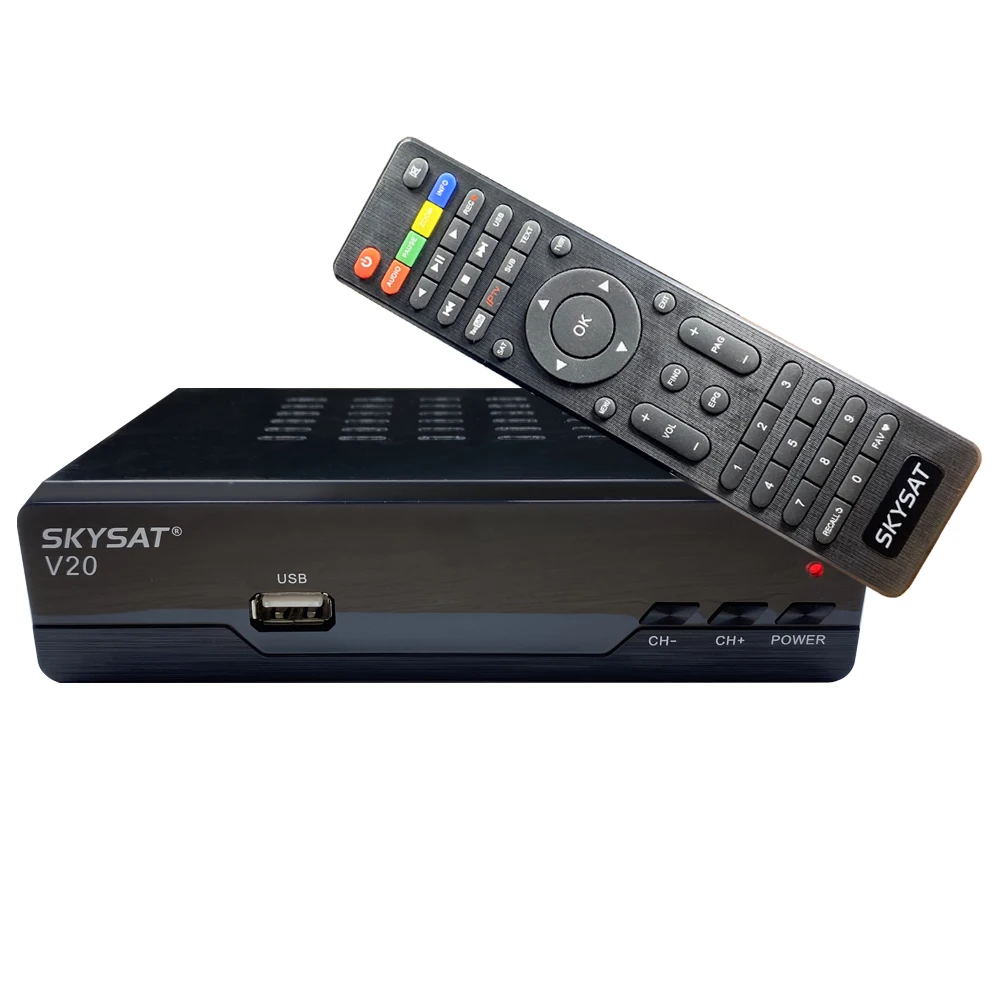 SKYSAT V20 H265 цифра спутниковый телевизионный ресивер DVB S2 поддержка CS Клайн Newcamd RJ45 Wi