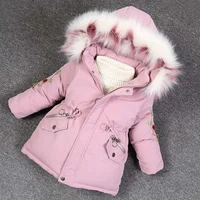 new children winter hooded coat thick warm long down jacket for girls parka kids clothes teen clothing outerwear snowsuit 2 10 y