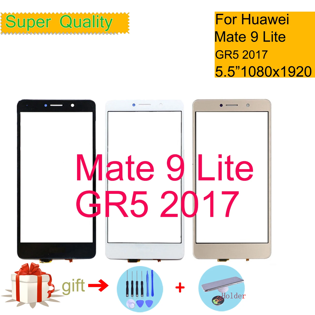 5," для huawei Коврики 9 Lite GR5 BLL-L21 BLL-L22 BLL-L23 Сенсорный экран сенсорный Панель Сенсор окрашенные запасные части для Стекло сенсорный Экран