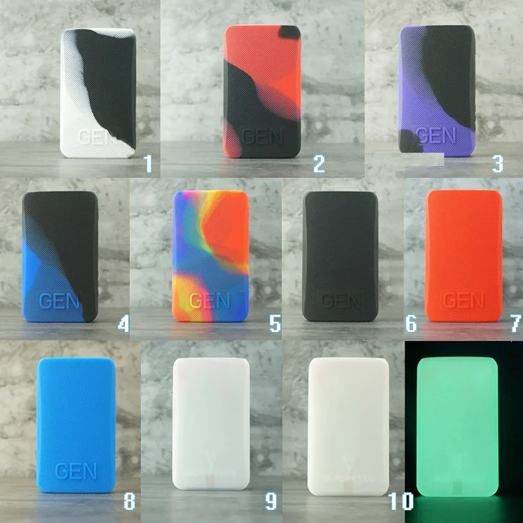 2шт. Силиконовый чехол для Vaporesso GEN Mod Vape kit защитная текстура кожи из резины рукав щит обернуть покрытие подходят для gen on.