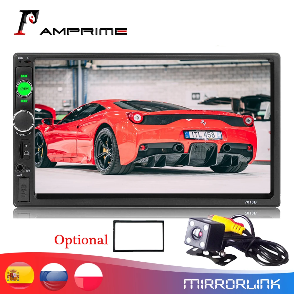 Автомагнитола AMPrime мультимедийный MP5-плеер с 7 &quotсенсорным экраном Bluetooth USB