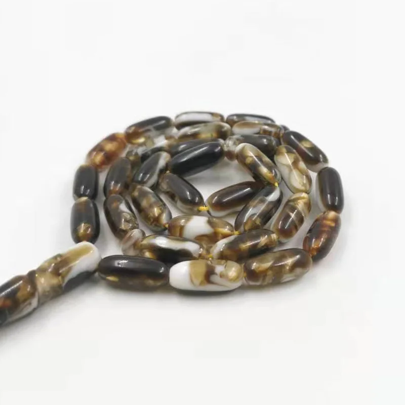 Черно-белая Смола Tasbih 33 мусульманская мисбаха молитвенные бусины специальный