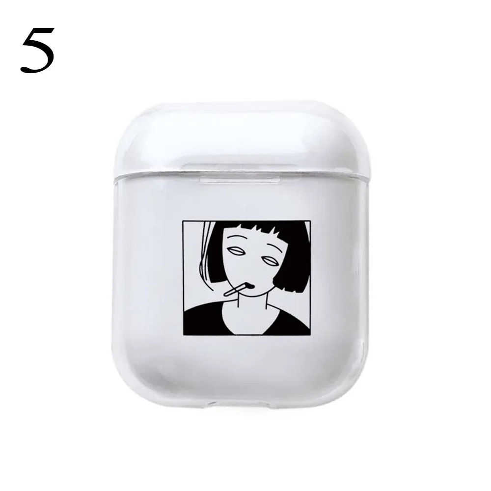 5 Модный 1 шт. Прозрачный жесткий чехол для Apple Airpods чехол Аксессуары для наушников Защитный рукав противоударное покрытие для наушников - Цвет: 5