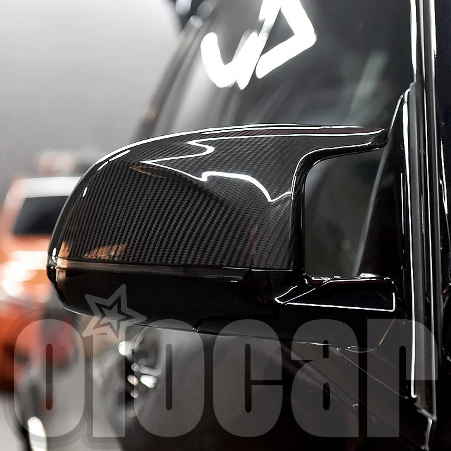 Высококачественный зеркальный чехол oiomotors из сухого углеродного волокна для BMW F97