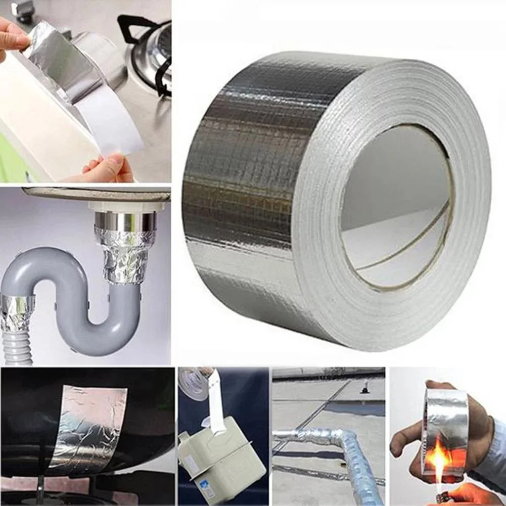 

Repair Tape Super Waterproof Butyl Rubber Aluminium Foil Tape Strong Adhesive