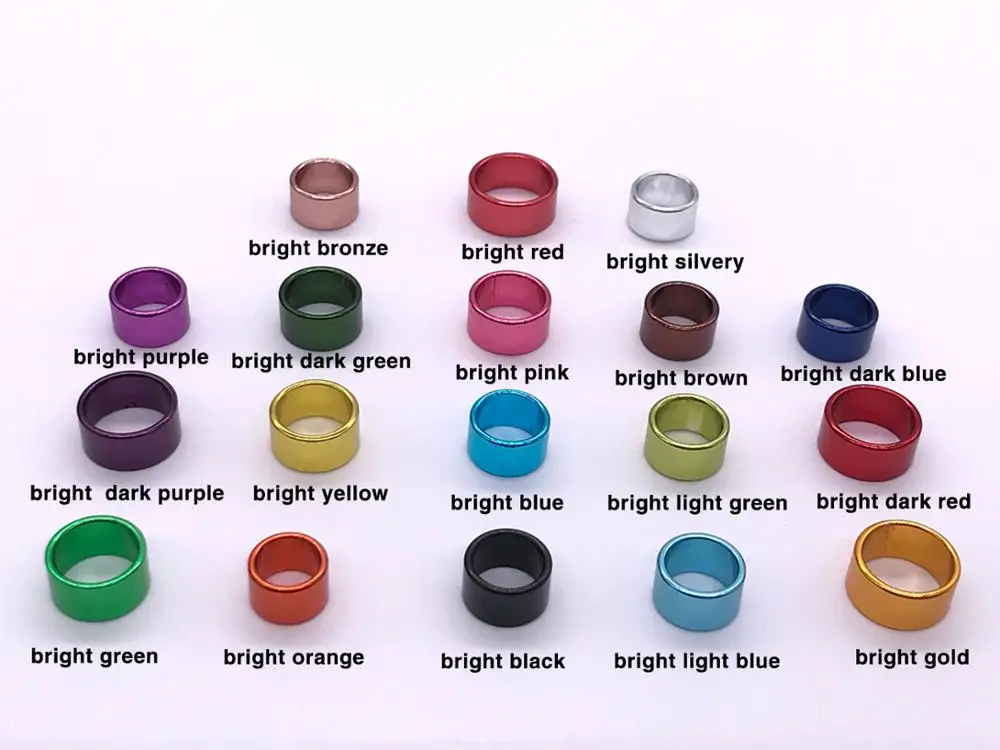 50 шт. последние высококачественные алюминиевые голубиные ножные кольца для