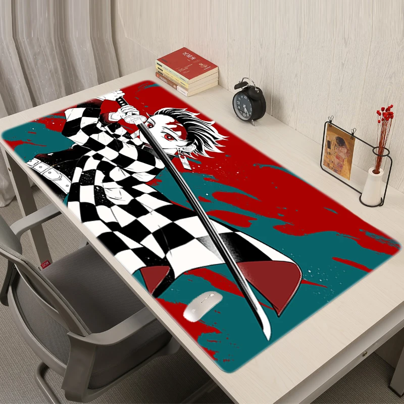 

Demon Slayer Mouse Pad Mause Pad Anime Gaming Mousepad Cute Custom Gamer Keyboard Pc Complete Padmouse Large Gaming Accessories