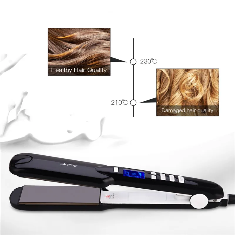 Профессиональный 2 в 1 Портативный бигуди для волос выпрямитель утюжок