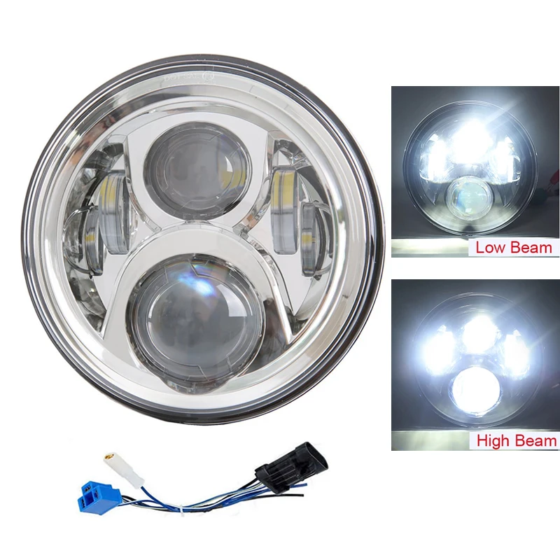 7 дюймовый светодиодный налобный фонарь Головной для мотоцикла фасветильник