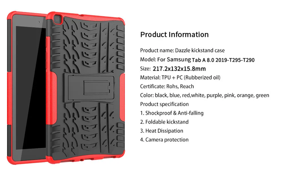 Чехол для планшета с тиснением для samsung Galaxy Tab A 8,0 T295 T290, чехол-подставка, защитный чехол 19Sep