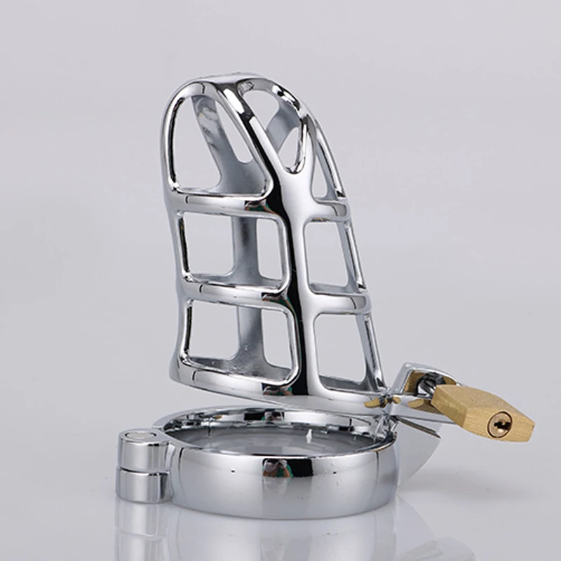 Алмазный замок для членов из металла BDSM Bondage Penis Ring Lock Restraint Мужские секс-игрушки на выбор 40-45-50мм.