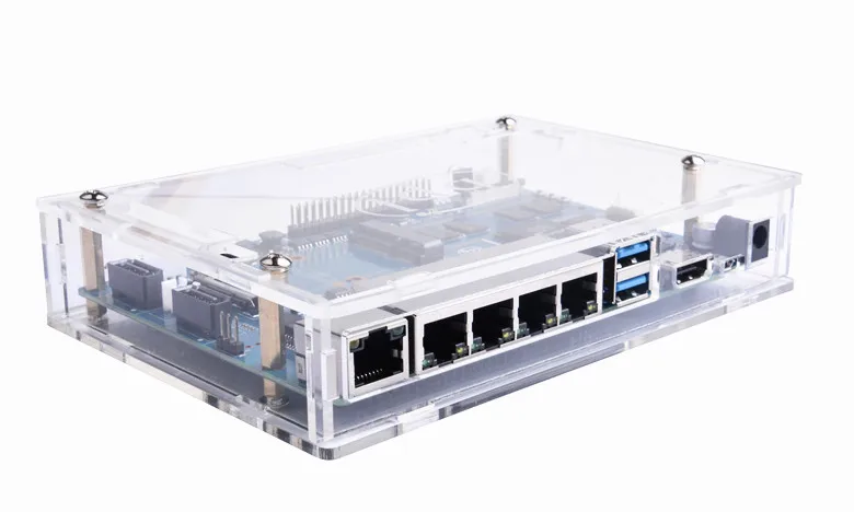 Прозрачный акриловый чехол Banana PI R2|Демонстрационные стенды| |