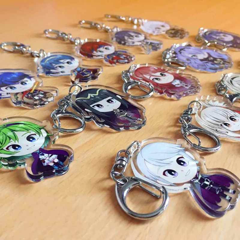 Брелок для ключей с акриловой подвеской в стиле аниме двусторонний косплея |