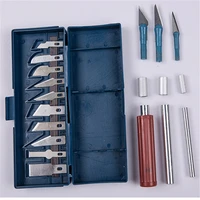 13 blade polymer clay multifunction pen a5 knifes metal scalpel knife tools kit knife with box model tool making