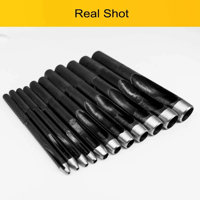 11 шт набор круглых дырокол для браслета часов кожи уплотнительного ремня ткани