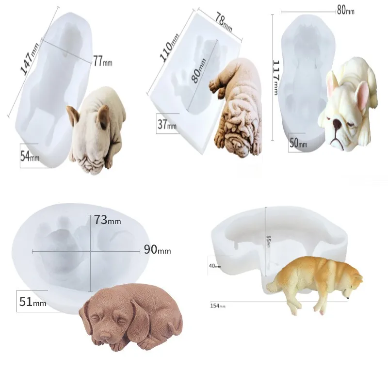 Сделай Сам украшение из помадки милая собака силиконовая форма мусс торт 3D шэр