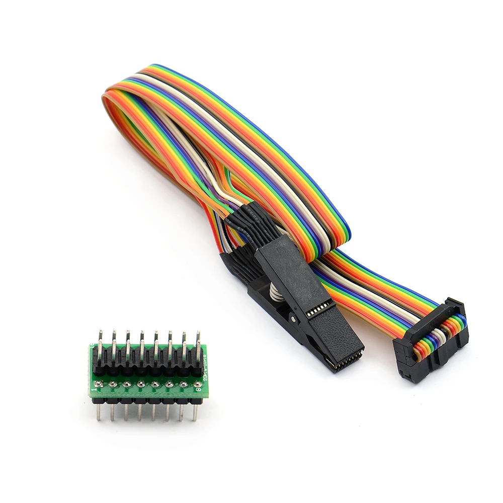 Микросхема для SOIC8 SOIC16 SOP8 тестовый зажим с кабелем SPI программатор BIOS