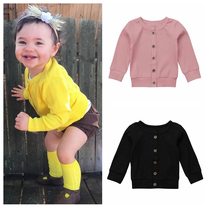 Кнопка для детской одежды весенне осенний кардиган с длинным рукавом